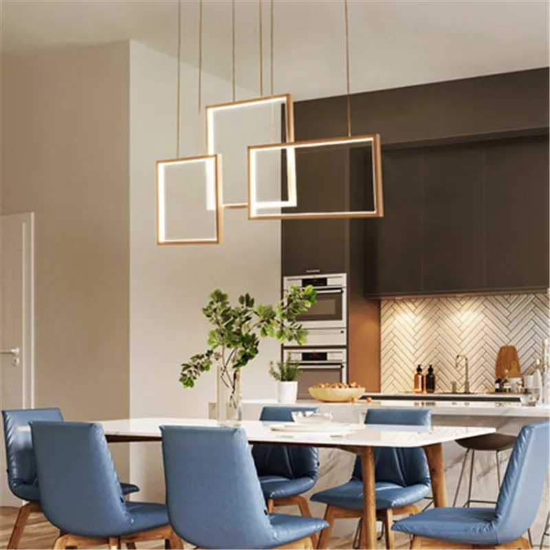 

Modern LED DIY Square chandelier acrylic lights for dinning living room Square hanging lamp Chandelier light Fixture 110v 220v