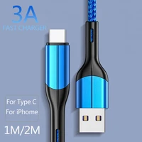 3a micro usb type c cable fast charging usb c cable mobile phone charger for iphone samsung xiaomi huawe