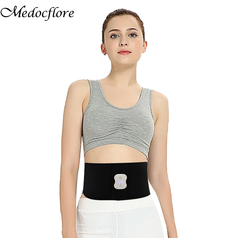 

Wireless Rechargeable Waist Muscle Trainer Massager ABS Fitness Belt Machine Adbominal Slimming Bodybuilding Instrument