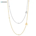 Цепочка-чокер KIKICHICC, из серебра 925 пробы, с 26 буквами, с подвеской, именем, алфавитом, 2021