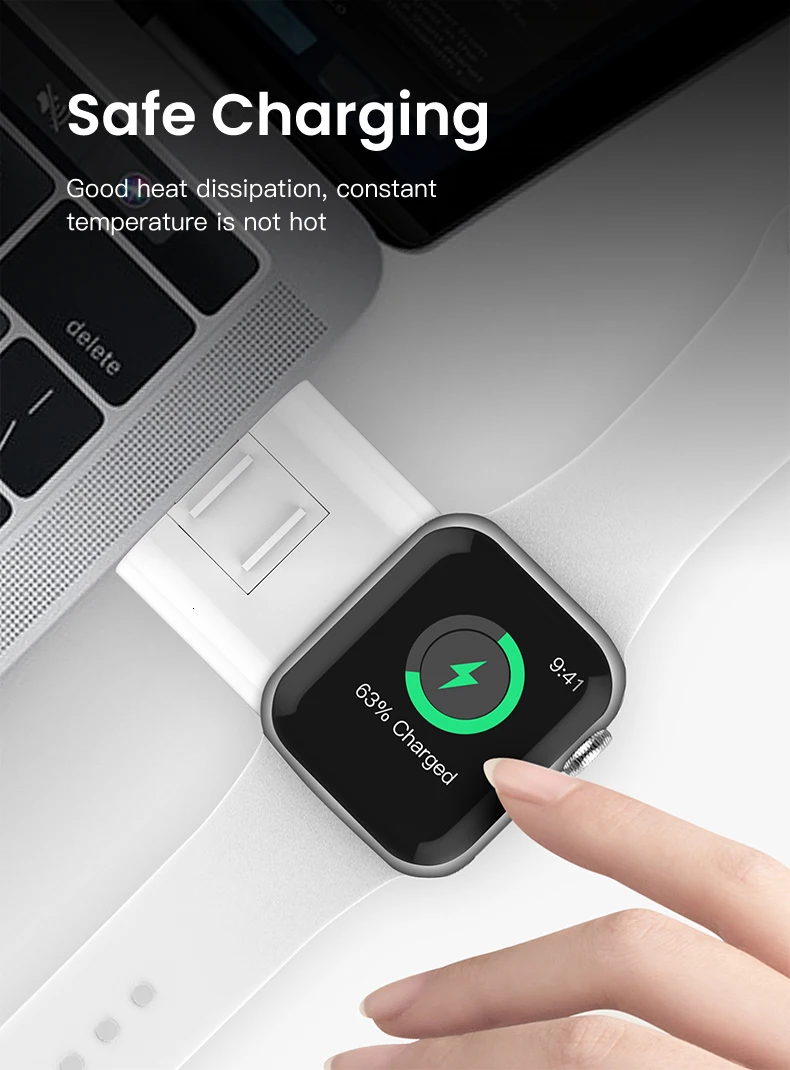 USB магнитное беспроводное портативное зарядное устройство для Apple Watch iWatch серии 5 4 3 2 1 путешествия USB Регулируемая зарядная док-станция зарядное устройство