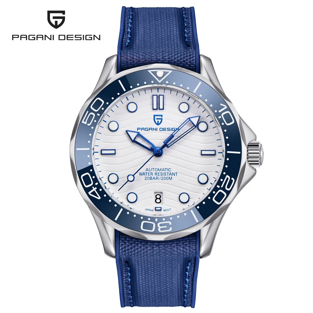 

2023 New PAGANI DESIGN 007 Top Brand Luxury Automatic Watch For Men Mechanical Watch NH35 Sapphire Glass Luminous Ceramic Bezel