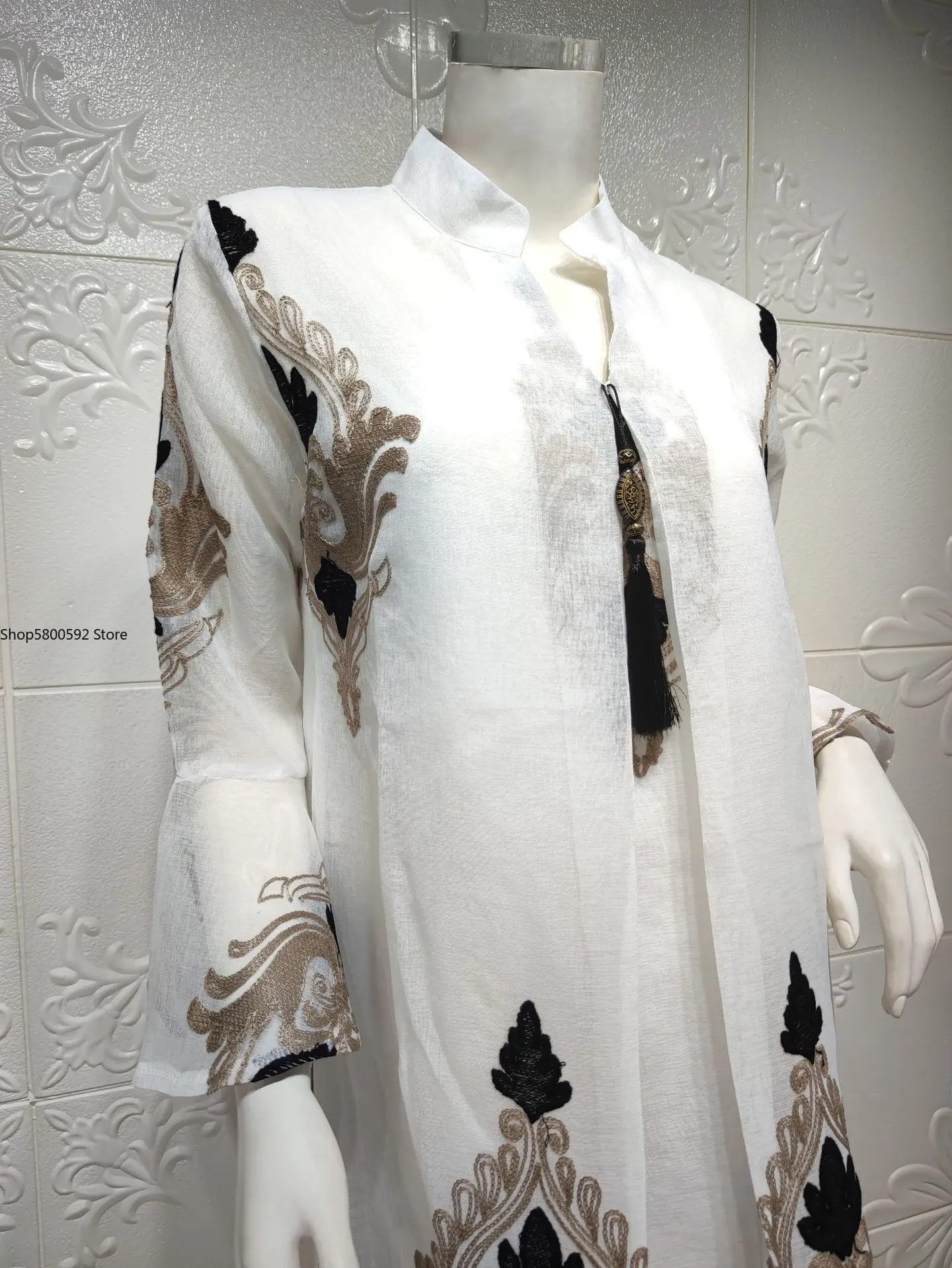 Caftan Evening Dresses For Women Abaya Dubai Embroidered Dress Muslim Islam Turkey Clothing Robe Longue Femme Musulmane