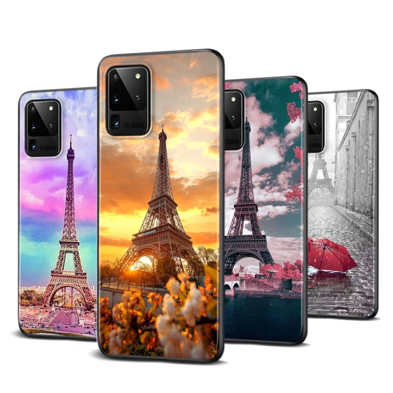 

Paris Eiffel Tower France Phone Case For Samsung S22 S21 S20 FE Ultra Pro Lite S10 5G S10E S9 S8 S7 S6 Edge Plus Soft Cover