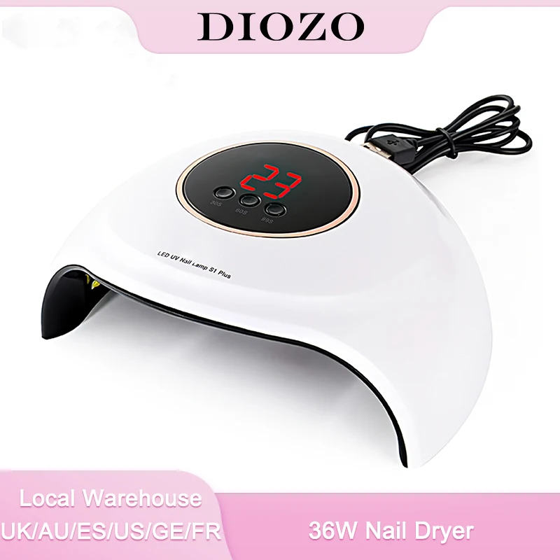 DIOZO 36 Вт Сушилка для ногтей УФ светодиодный светильник зарядка через USB