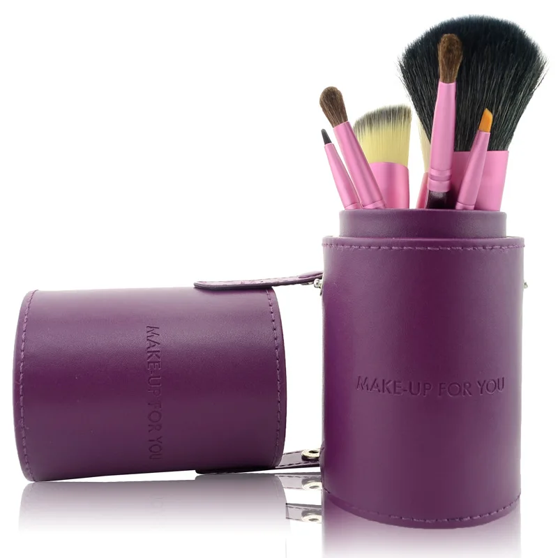 Профессиональный 7 шт. набор кистей для макияжа Высокое качество козья шерсть