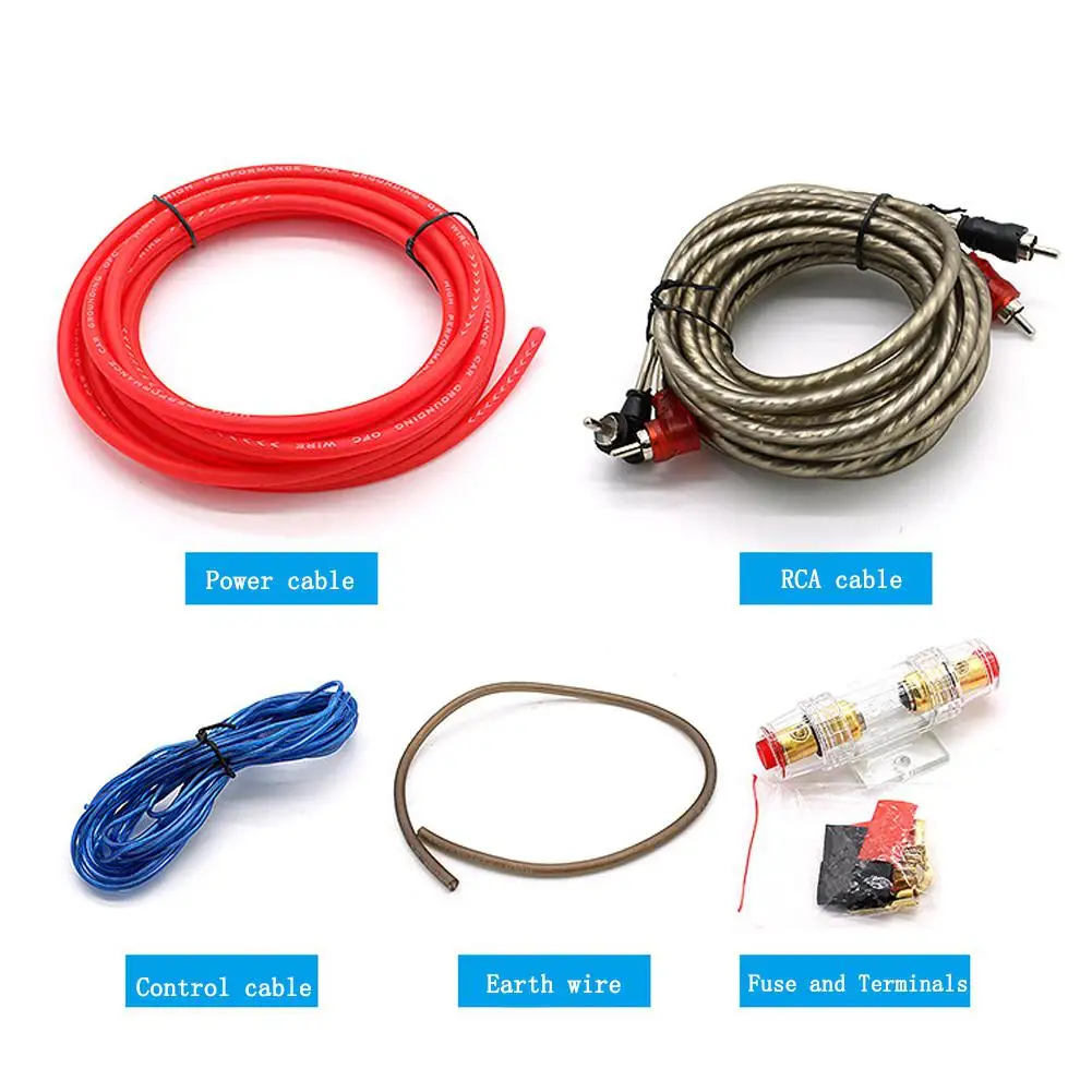 Комплект проводки для автомобильного аудио динамика 10GA комплект проводов