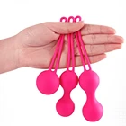 Вагинальные шарики Упражнения Кегеля вибратор мяч тазового дна, который поможет избавиться от Управление влагалища мочевого пузыря обтягивающие женские массажных шариков 3 предмета в комплекте