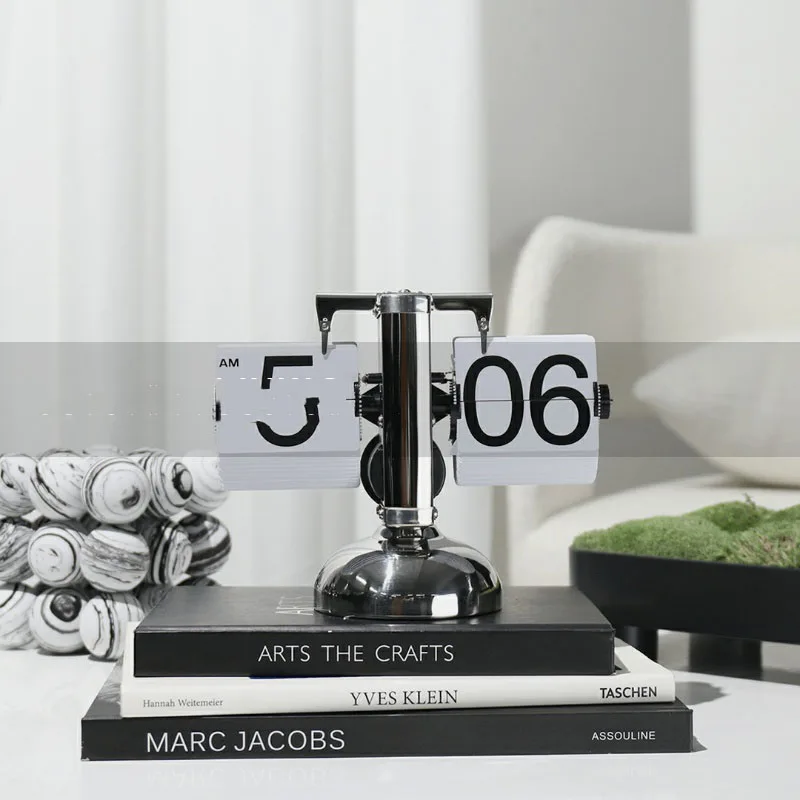 Современные креативные автоматические часы для поворота страниц декоративные