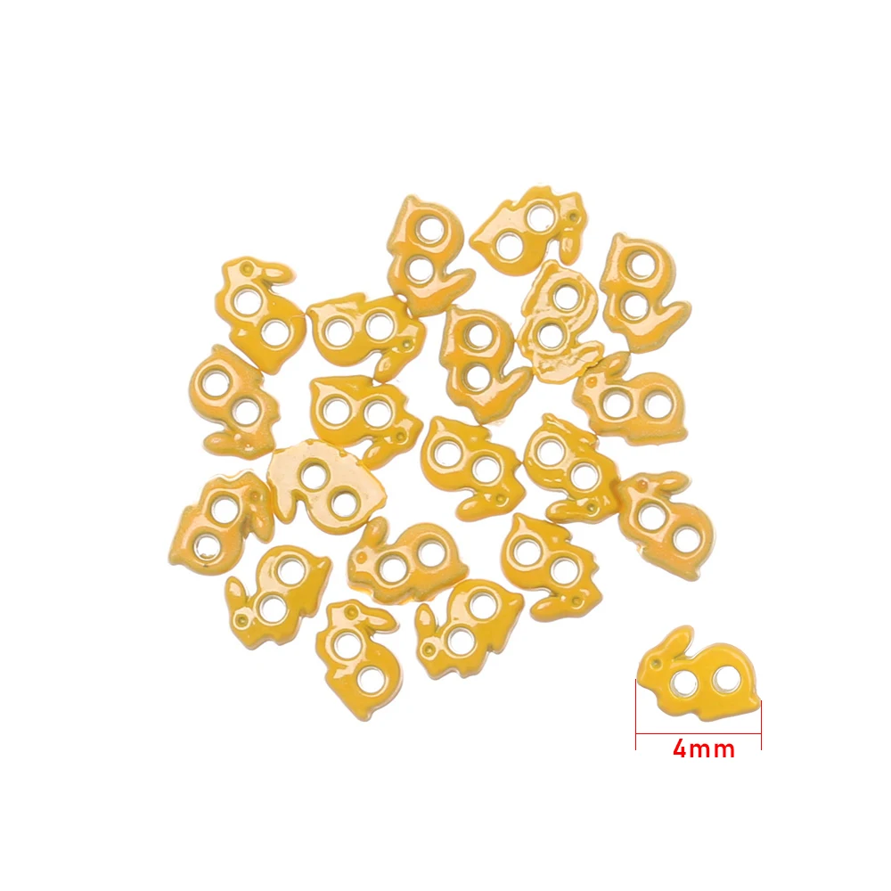

20/40Pcs Mini Buttons Buckles Rabbit Pattern DIY Doll Clothes Metal Buckle Clothing Decoration Button Doll Sewing Accessories