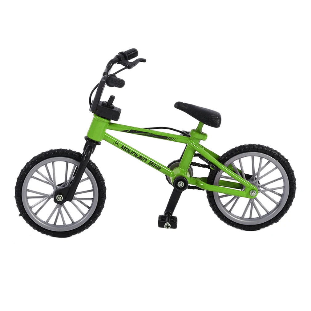 OCDAY имитация сплав палец bmx велосипеды Дети Мини размер зеленый фингерборд велосипед игрушки с тормозной веревкой подарок Забавный