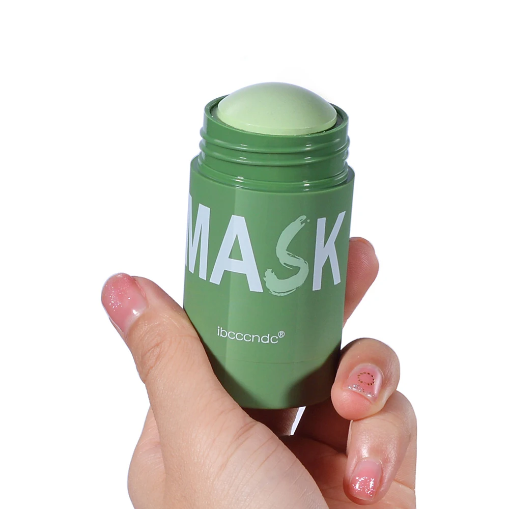 

Маска с зеленым чаем для глубокого очищения от грязи, маска для жирной кожи, против акне, твердые маски, очищающая Бриллиантовая маска, увлаж...