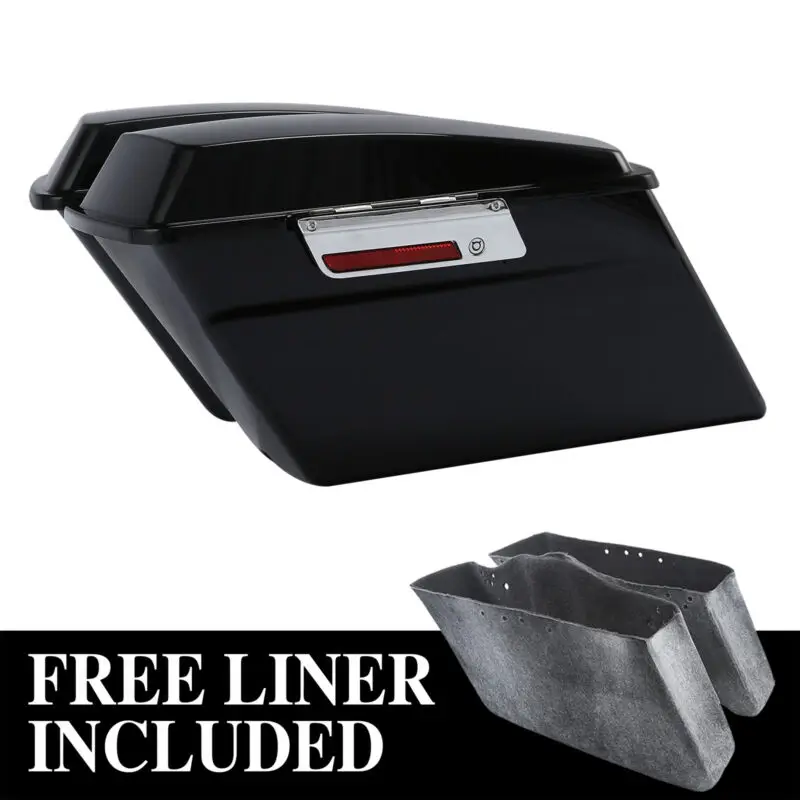 

Motorcycle Hard Saddle Bags Saddlebag Fit For Harley Touring Road King Electra Street Glide FLHX FLHT FLHR 1994-2013