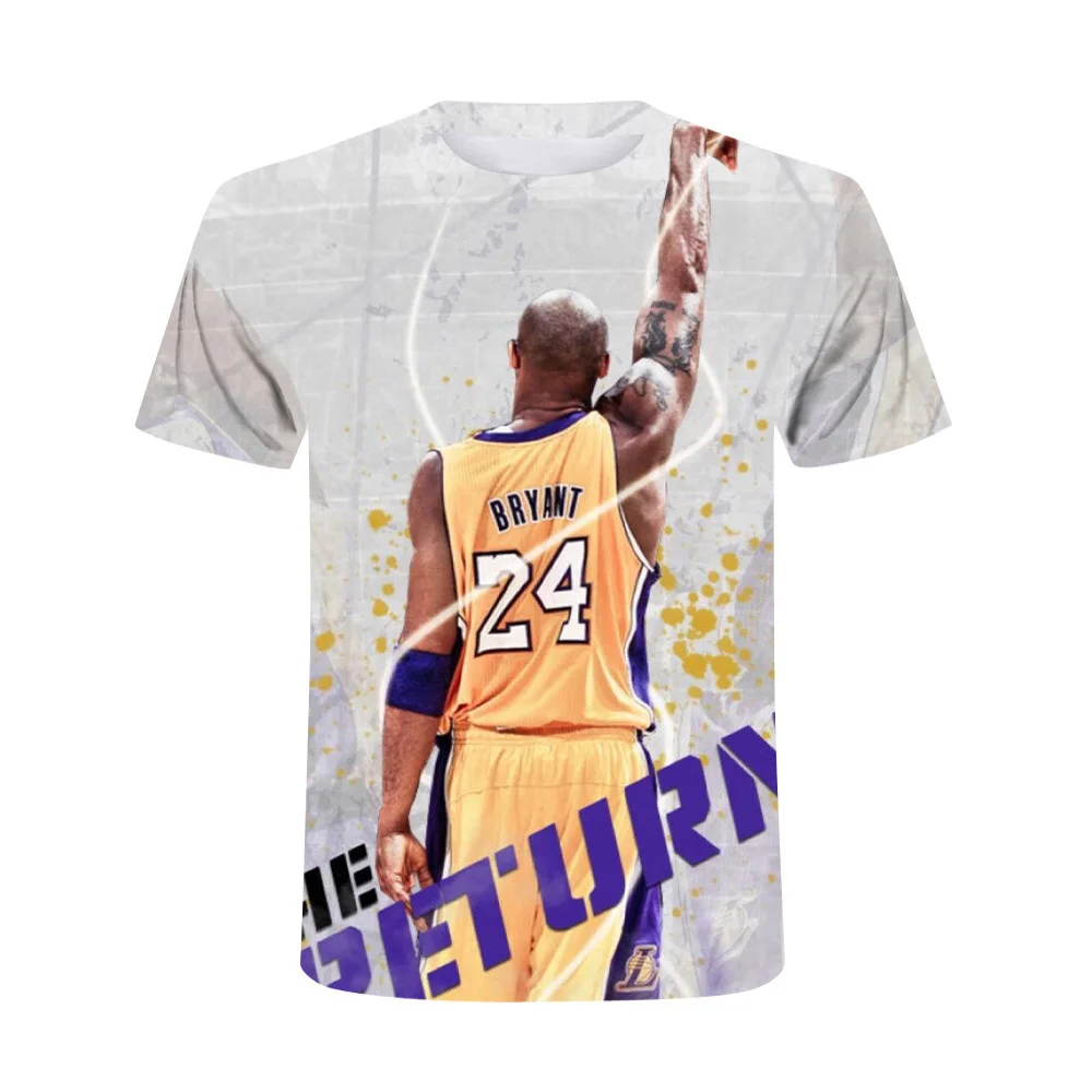 

Kobe Bryant Sports 3D Print Short Sleeve Man T Shirt Casual Men/Women 2021 Summer O Neck Basicn Men's T-shirt Leisure T-shirts