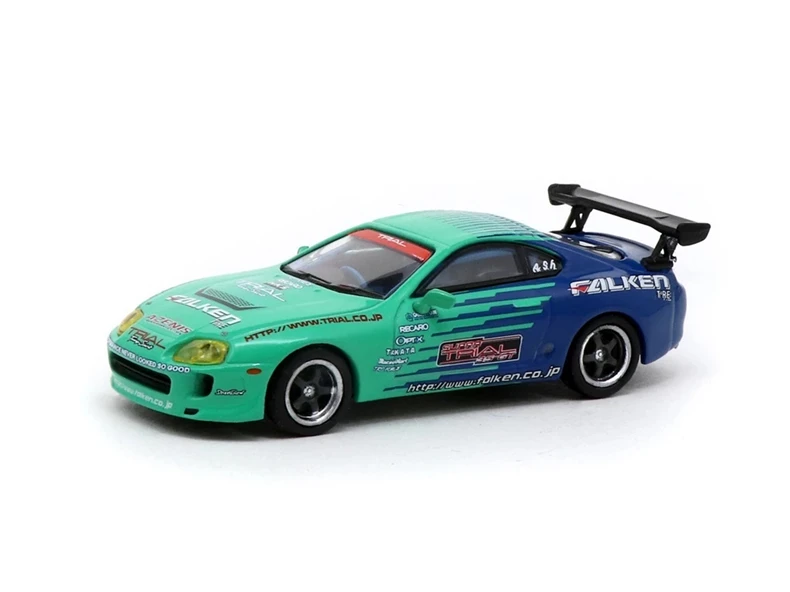 Игрушечный автомобиль TW 1:64 Toyo ta Supra livery из сплава игрушки для детей модель
