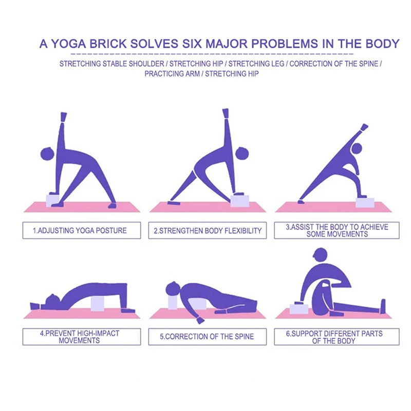 

Yoga Block Fitness Belt Set Pilates Brick Set for Exercise Fitness Training Block Workout Brick Stretching Belt Yoga Bolster