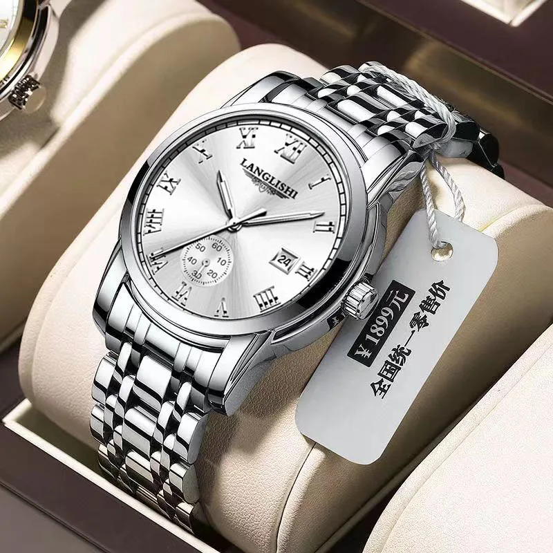 

PEODAGAR 2021 New Mens Watches Top Brand Calender Luminous Business Cool Waterproof Luxury Stainless Steel Quartz Wristwatch