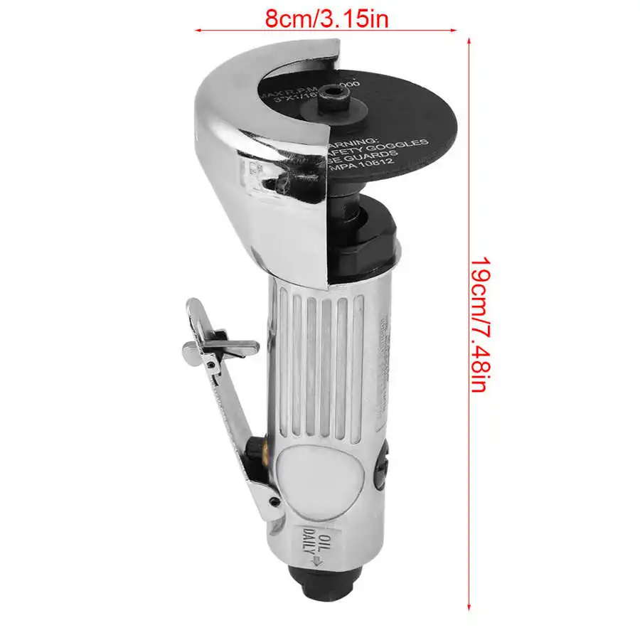 

3" Heavy Duty Pneumatic Cutting Tools Cut Off Tool High Speed Air Push Metal Cutting Power Tool