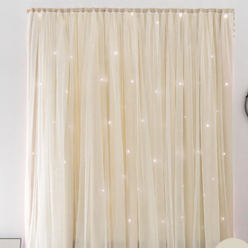 1шт. Занавеска с разделительной нитью в стиле принцессы, защищенная от шума и света, для окна, украшение для спальни в стиле Фэн-шуй F8394