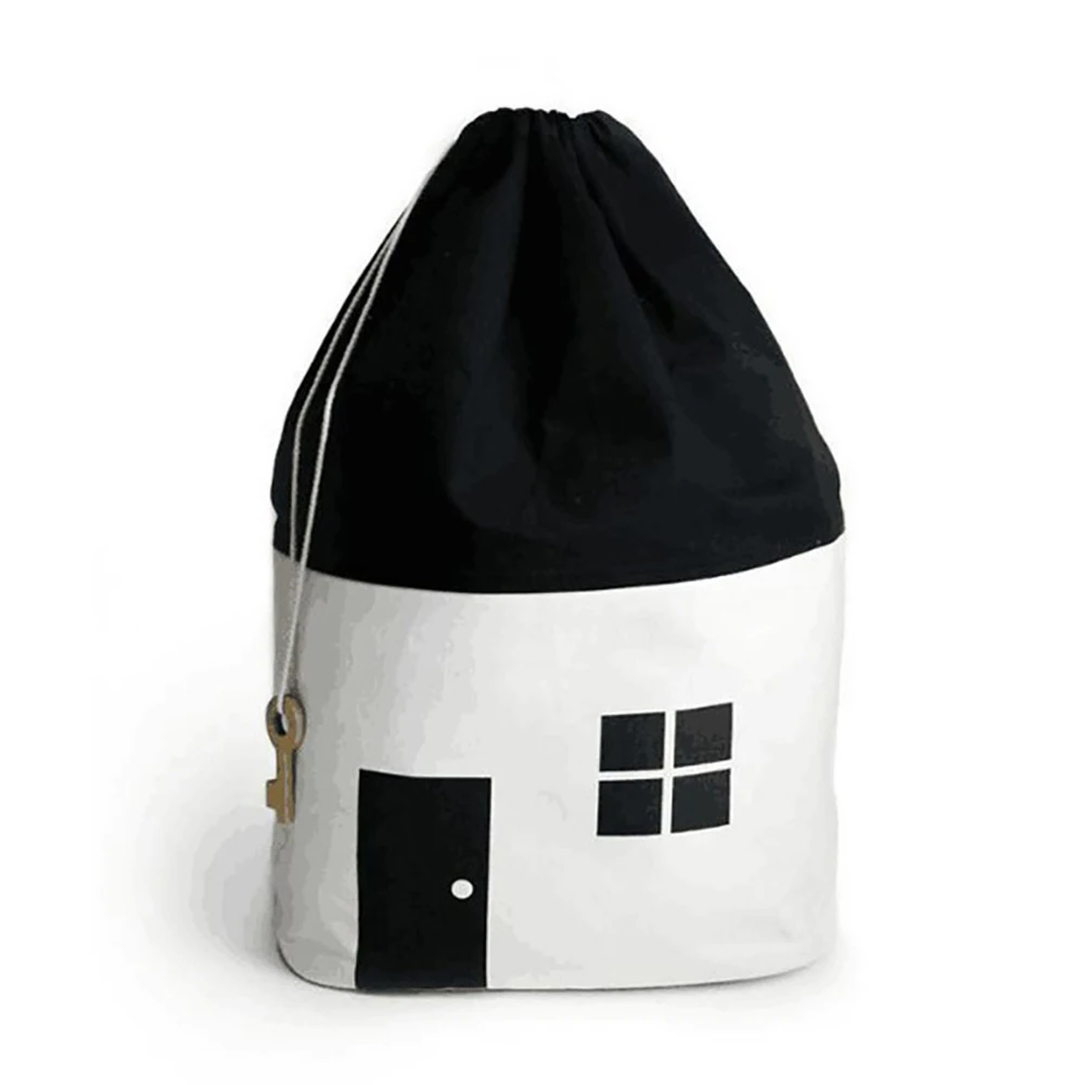 Детская сумка для хранения игрушек большая емкость шнурок одежда из полотна