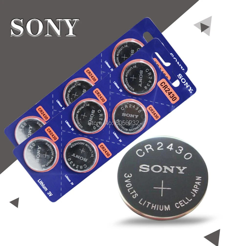 15pcs Sony 3v CR2430 Toy Watch Scale Remote Control Battery DL2430 BR2430 ECR2430 KL2430 KCR2430 L20 Button | Электроника