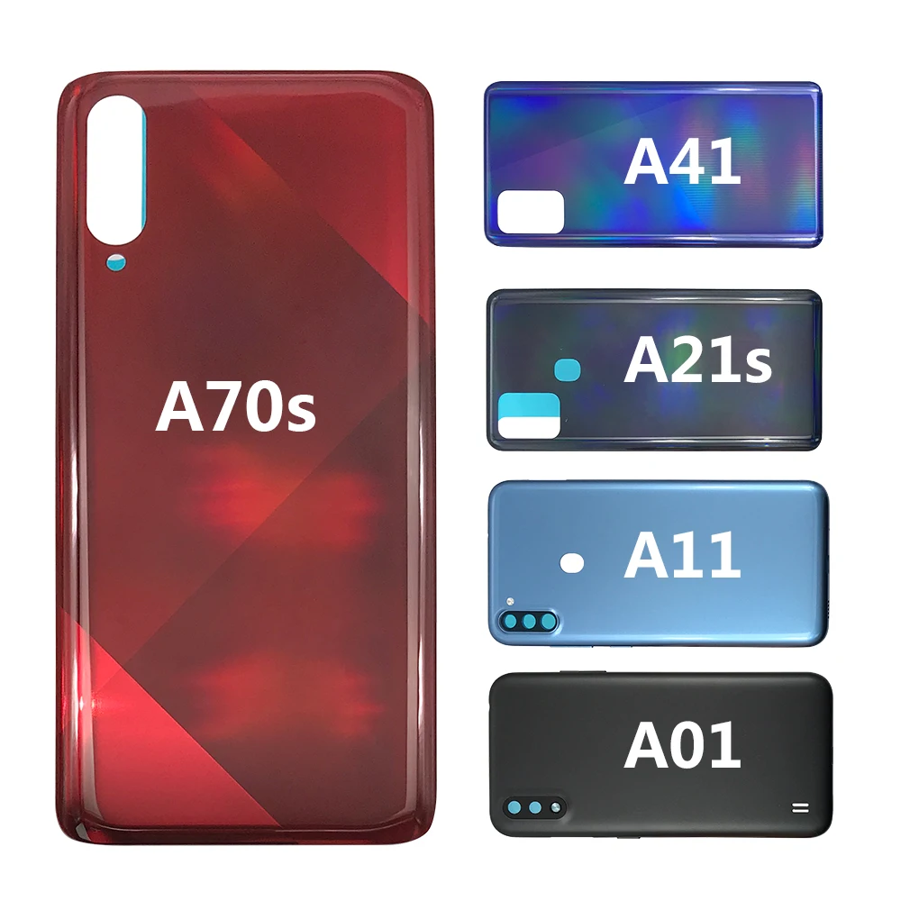 

Задняя крышка батарейного отсека, чехол с логотипом для Samsung Galaxy A01 A11 A21S A41 A70S, 50 шт./лот