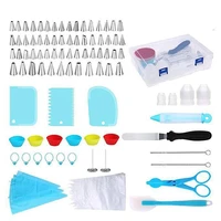 102pcs cake decorating supplies kit cakecup completed decorating set piping tips pastry bags for beginners scrapers