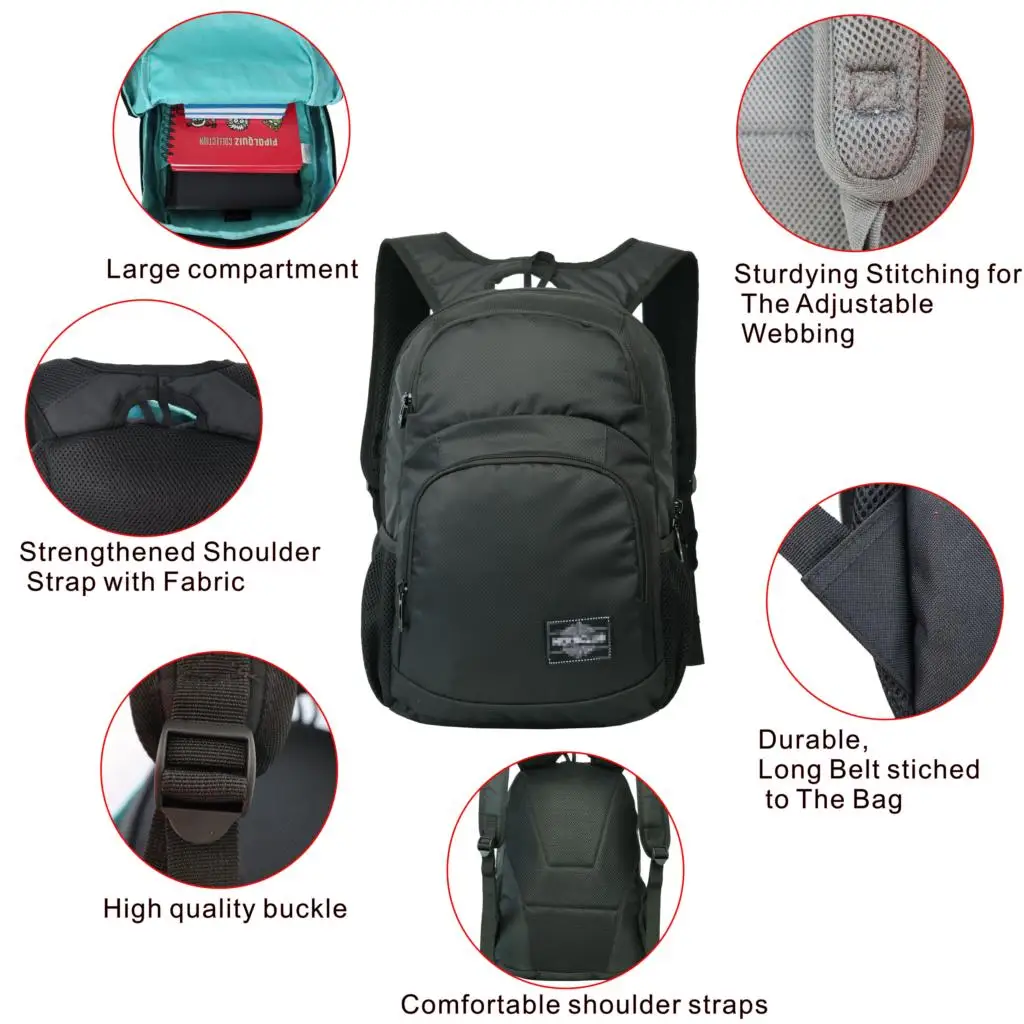 

2020 New designed high quality solid color school backpack spot suitable for neutral Casual Sports Backpacks