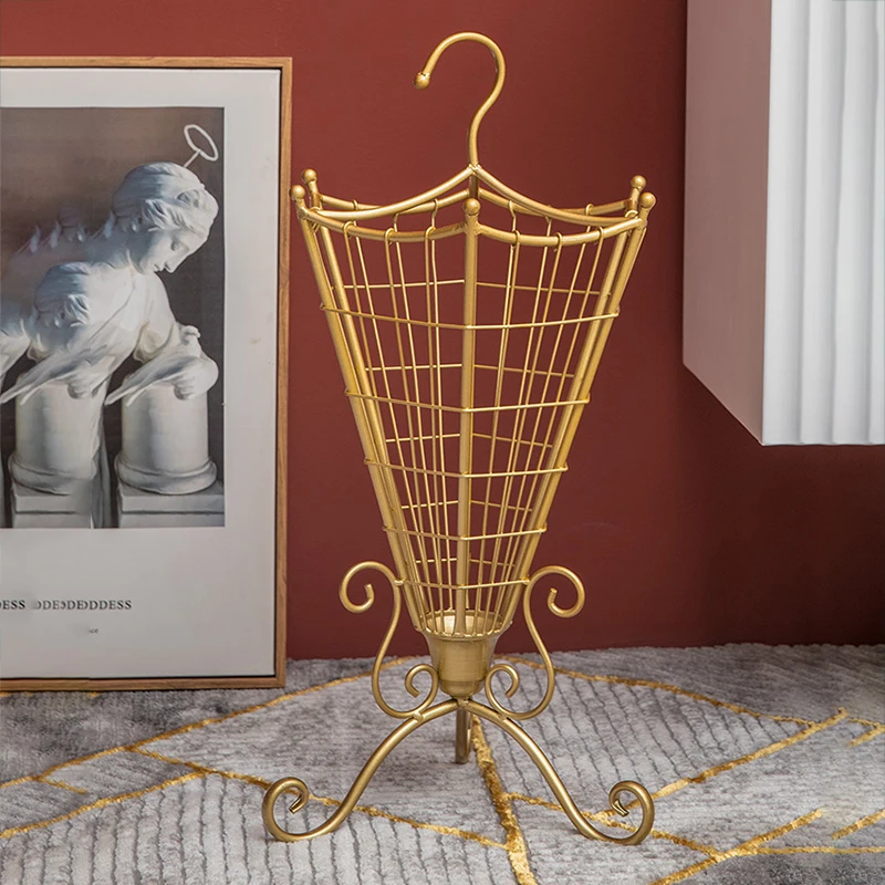 Suporte de Guarda-chuva Moderno e Minimalista Decoração do Hotel Criativo Metal Ferro Forjado Guarda-chuva Rack Armazenamento Casa Guarda-chuvas Mantendo Titular