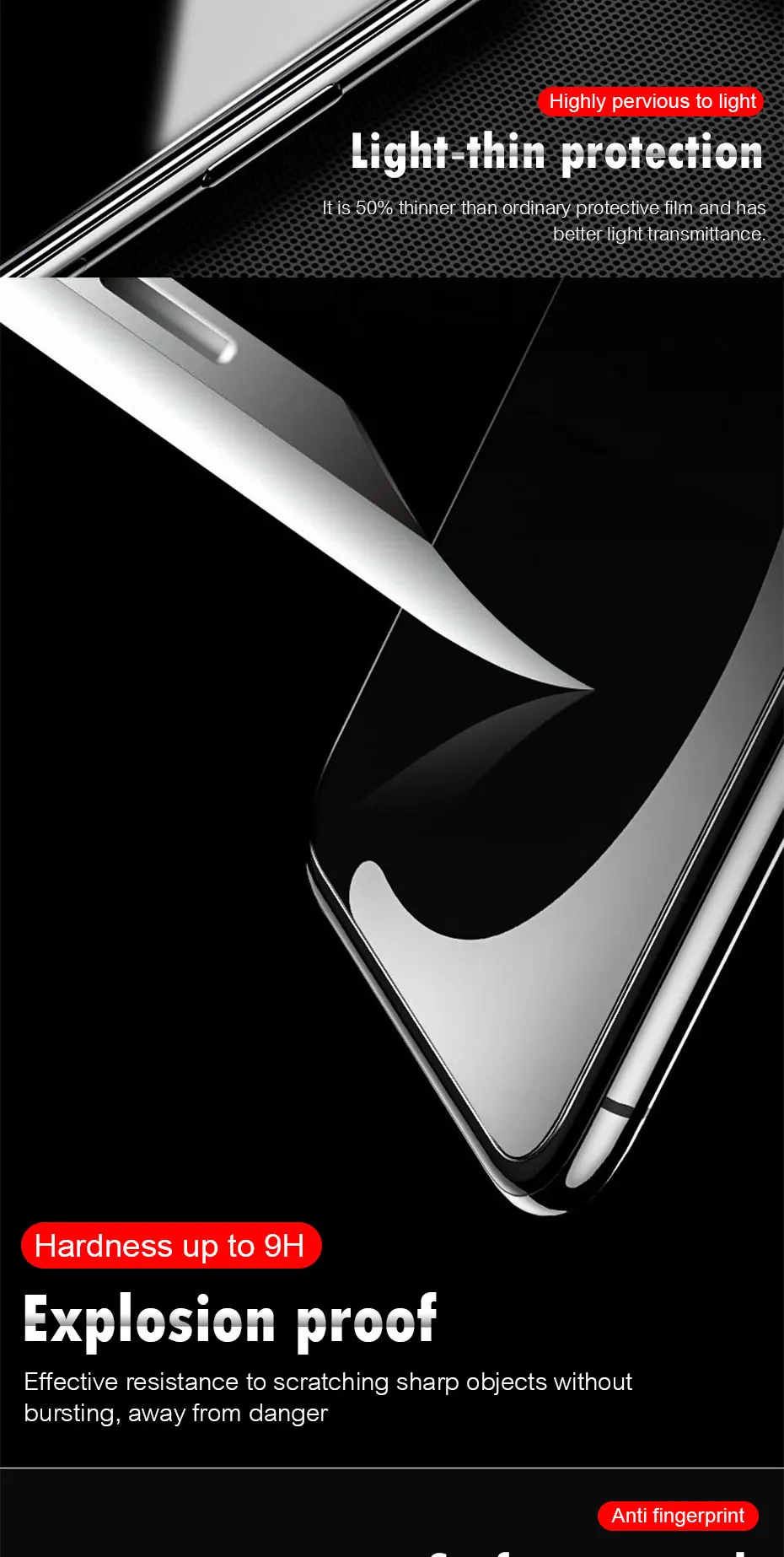 Tempered Glass For iPhone 11 7 8 6 6s Plus Screen Protector Protective Glass For iPhone 11 pro X XR XS Max XR 11 Pro Max Glass