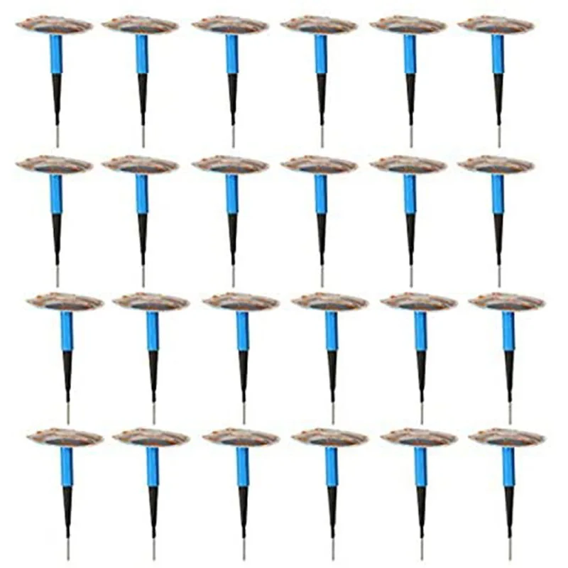 

24 шт., пластырь для ремонта автомобильных шин, резиновый пластырь для ремонта шин, проводная вилка, инструмент для ремонта шин (9 мм)