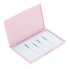 1 шт. Магнитная игла для хранения Чехол Пластик шкатулка ручной вставной режущей пластины Органайзер Pin шланговые контейнер Портативный 1 см x 6,8 см x 1 см Hicello