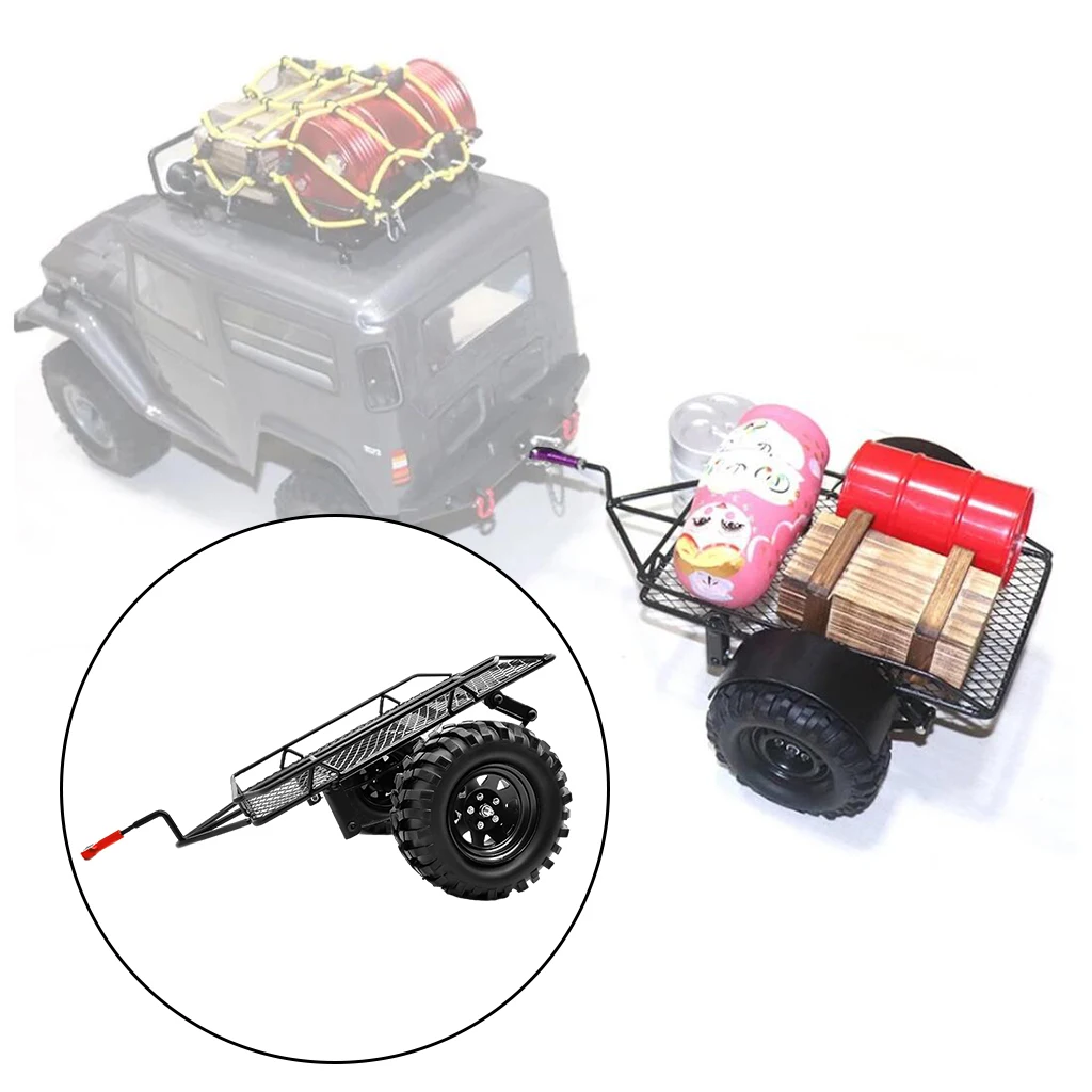 

Metal RC Trailer Car Hitch Mount Kits for SCX10 RC D90 Rock Crawler Truck