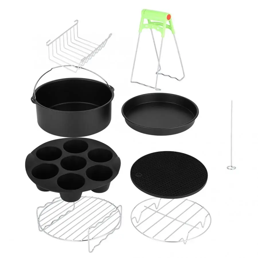 8 дюймов шт./компл. универсальный набор аксессуаров для фритюрницы металлический