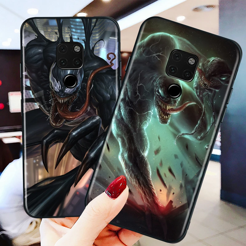 

Marvel Evil poison for huawei Mate 10 20 30 40 Lite Pro X Lite RS Plus TPU Black Phone Case
