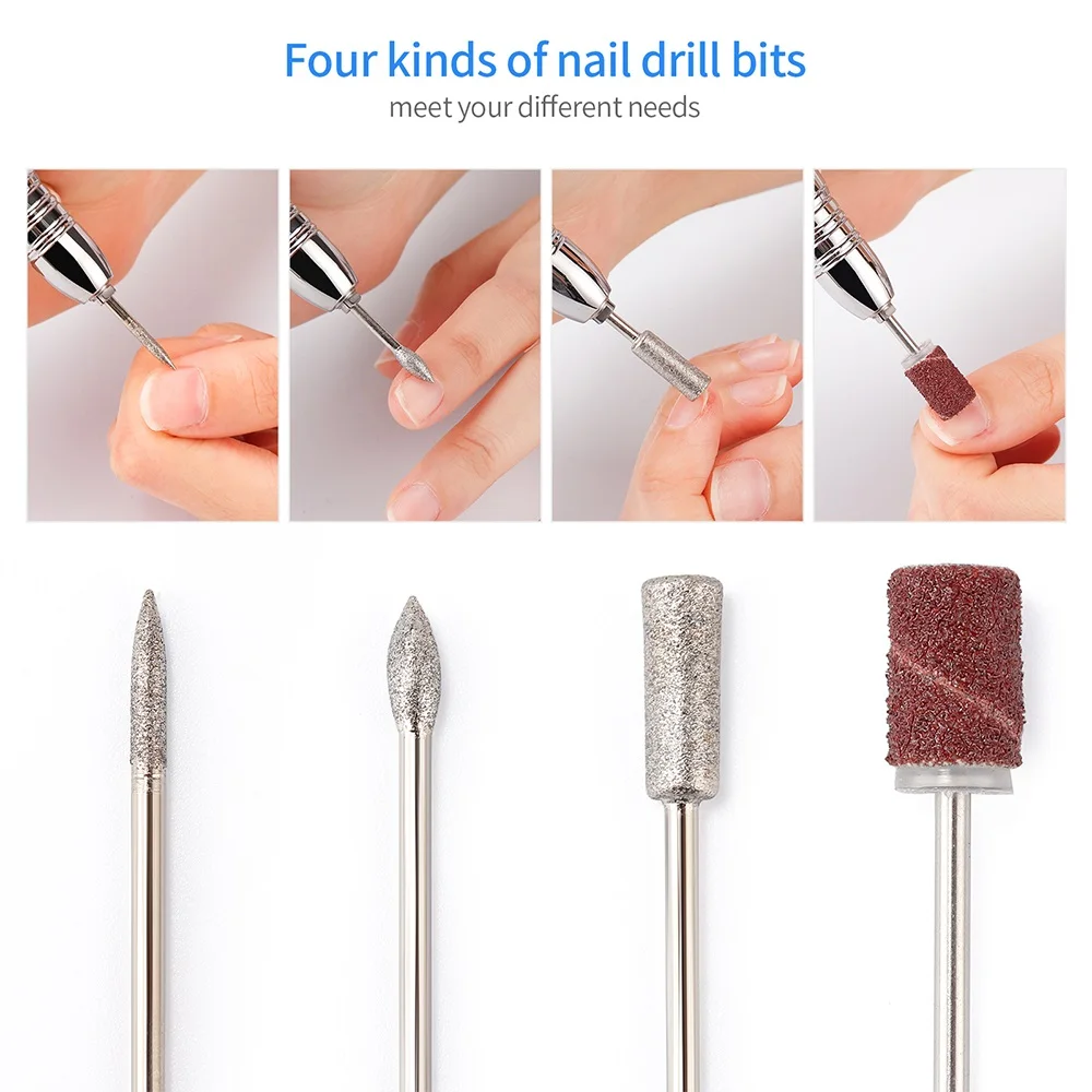 

JMD-206 Nail Drill Manicure Machine 35000RPM Electric Nail Remover Nail File Multifunctional for Polishing Machine Accessories