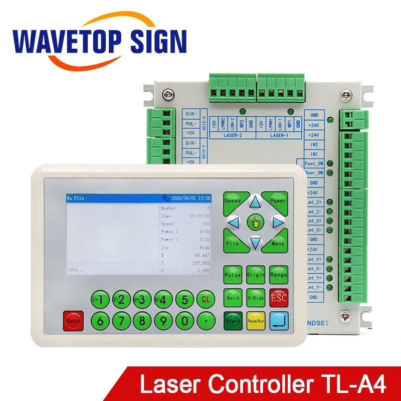WaveTopSign Co2 система лазерного контроллера TL A4 24В 2А использование для Лазерная