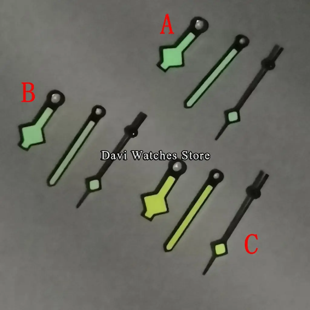 Часы в виде снежинки стрелки светящиеся серебро/розовое золото/желтый подходит