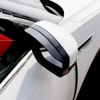 for jaguar f pace fpace accessories 2016 2018 abs chromecarbon fibre car rearview mirror rain eyebrow cover trim car styling