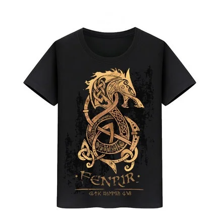 

Boy Girl tee Teenager Teeshirt kid Skateboard Tshirts The Nordic Fenrir Wolf of Norse Mythology T Shirt Children T-shirt