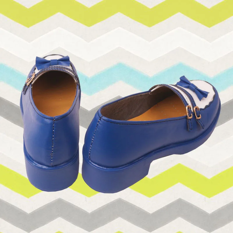 

NEKOPARA Vanilla Cosplay Shoes Woman Blue Cos JK Shoes