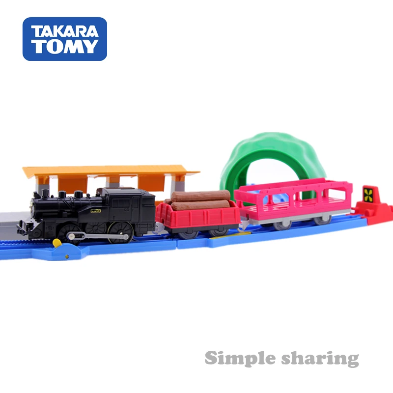 Набор моделей паровозиков Takara Tomy Tomica Plarail литый под давлением развивающий трек