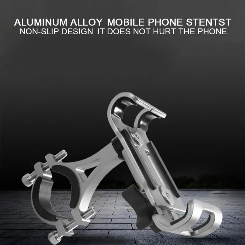 

Mount Holder Bracket For Mobile Cell Phone Navigation Fixed Bracket Bicycle Racks Aluminum Alloy Bike Bicycle Handlebar Stand