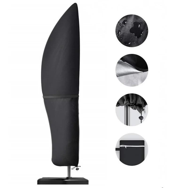 Уличный зонт банан водонепроницаемый из ткани Оксфорд для сада с защитой от