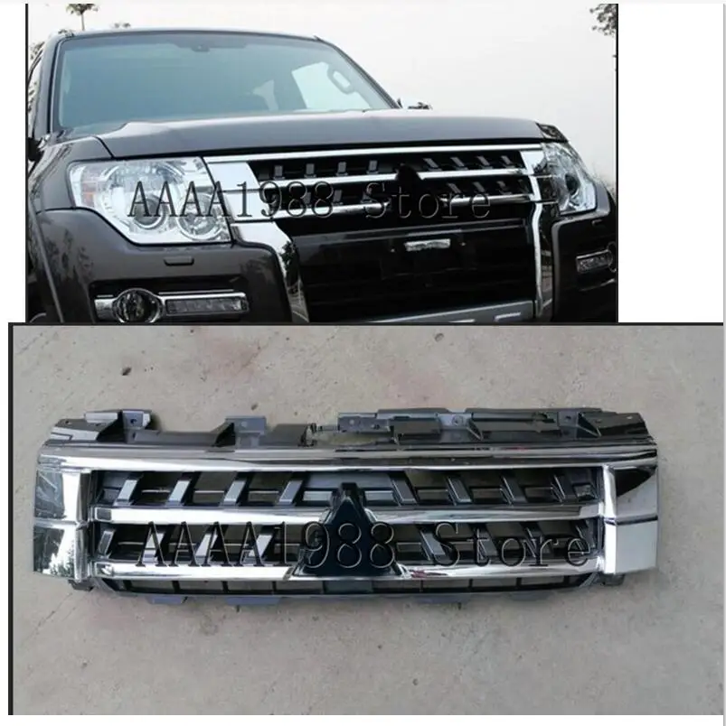 2015-2016 хромированный передний бампер для Mitsubishi Pajero Montero IV 4 V93 V95 V97 V98 серебристый |