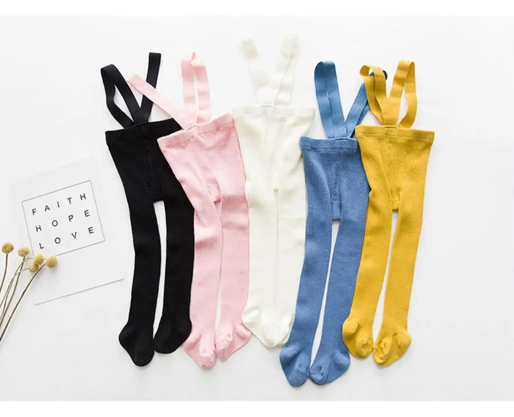 Теплые колготки для Подвеска детей маленьких девочек одежда мальчиков хлопковый