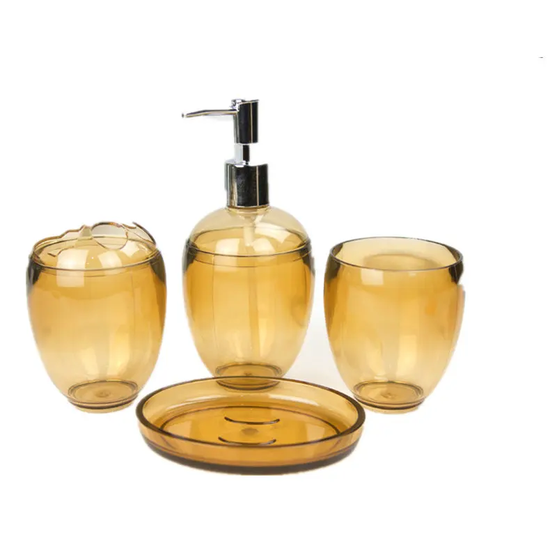 

Creative egg type bathroom 4-piece plastic bathroom set toothbrush holder hotel bathroom appliances toothware washing set decor