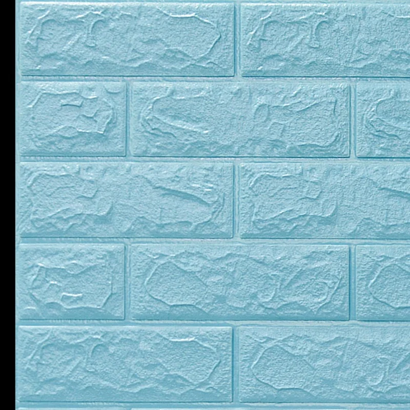 

12pcs 3D Wall Sticker Imitation Brick Bedroom Decoration Waterproof Self-adhesive Wallpaper For Living Room Kitchen TV Backdrop