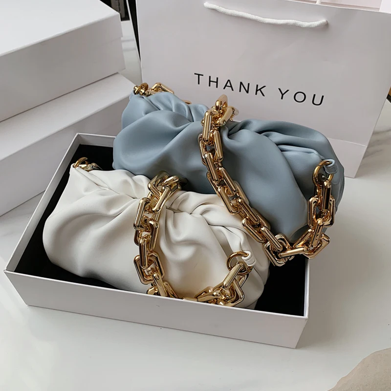 Сумка на плечо Burminsa женская с рюшами брендовый дизайнерский клатч из