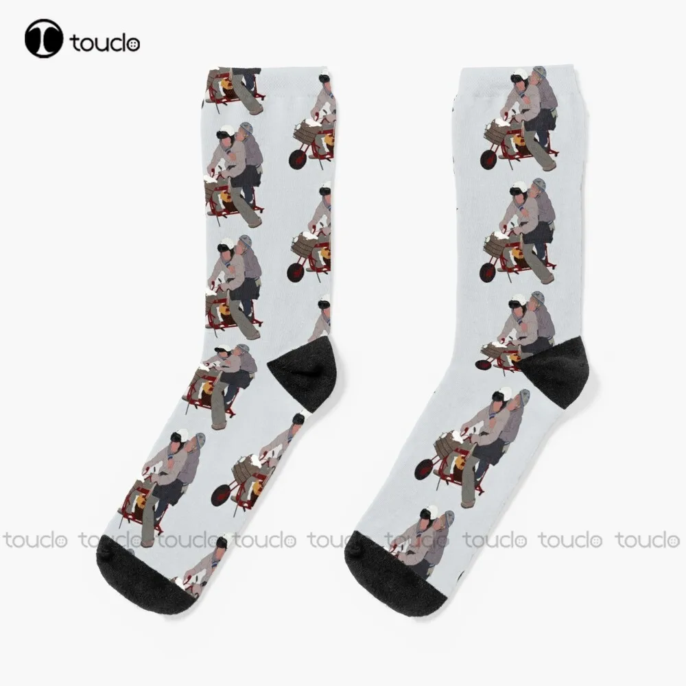 New Dumb And Dumber Mini Bike Socks Womens White Socks Personalized Custom Unisex Adult Socks Popularity Holiday Gifts